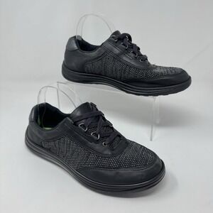 SAS Journey Walking Shoes Women 8.5 Wide Black Leather Mesh Comfort Orthopedic